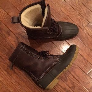 10” Bean Boots with shearling